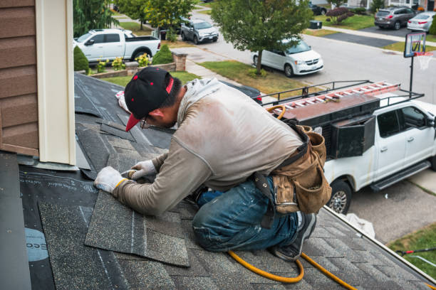 Professional Roof Replacement technician working in Saddle Brook, NJ